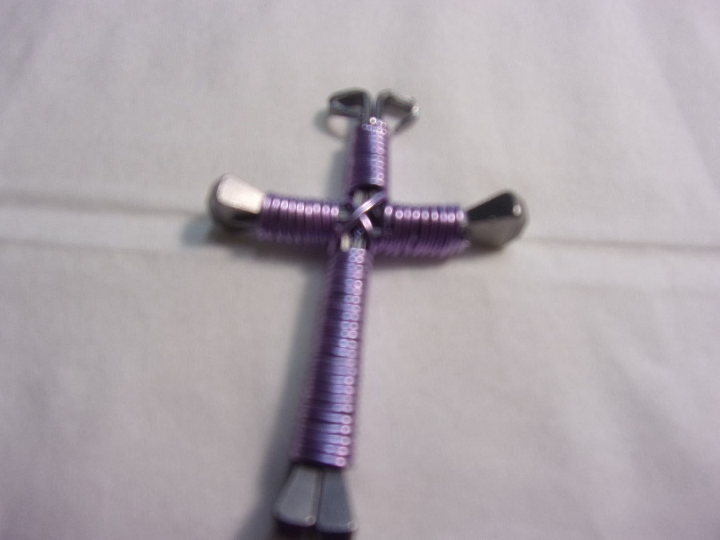 horseshoe nail cross necklace