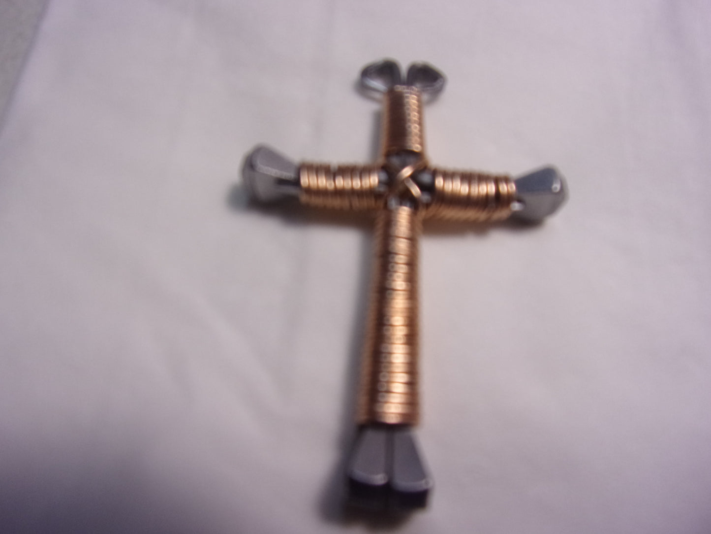 horseshoe nail cross necklace