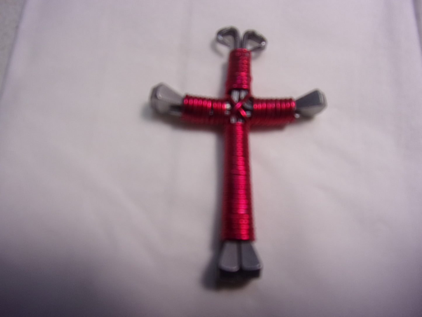 Horseshoe nail key chain