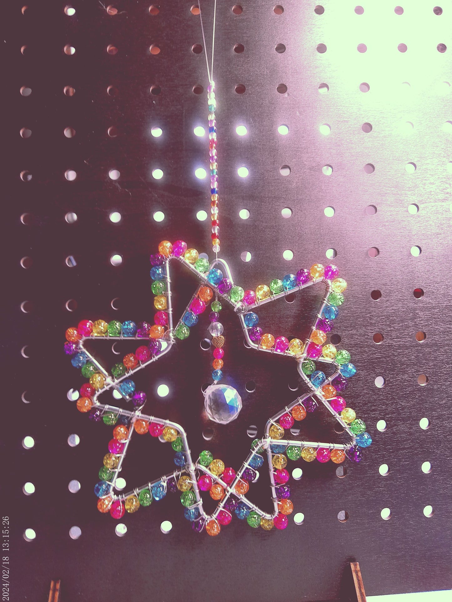 double star with crystal in middle