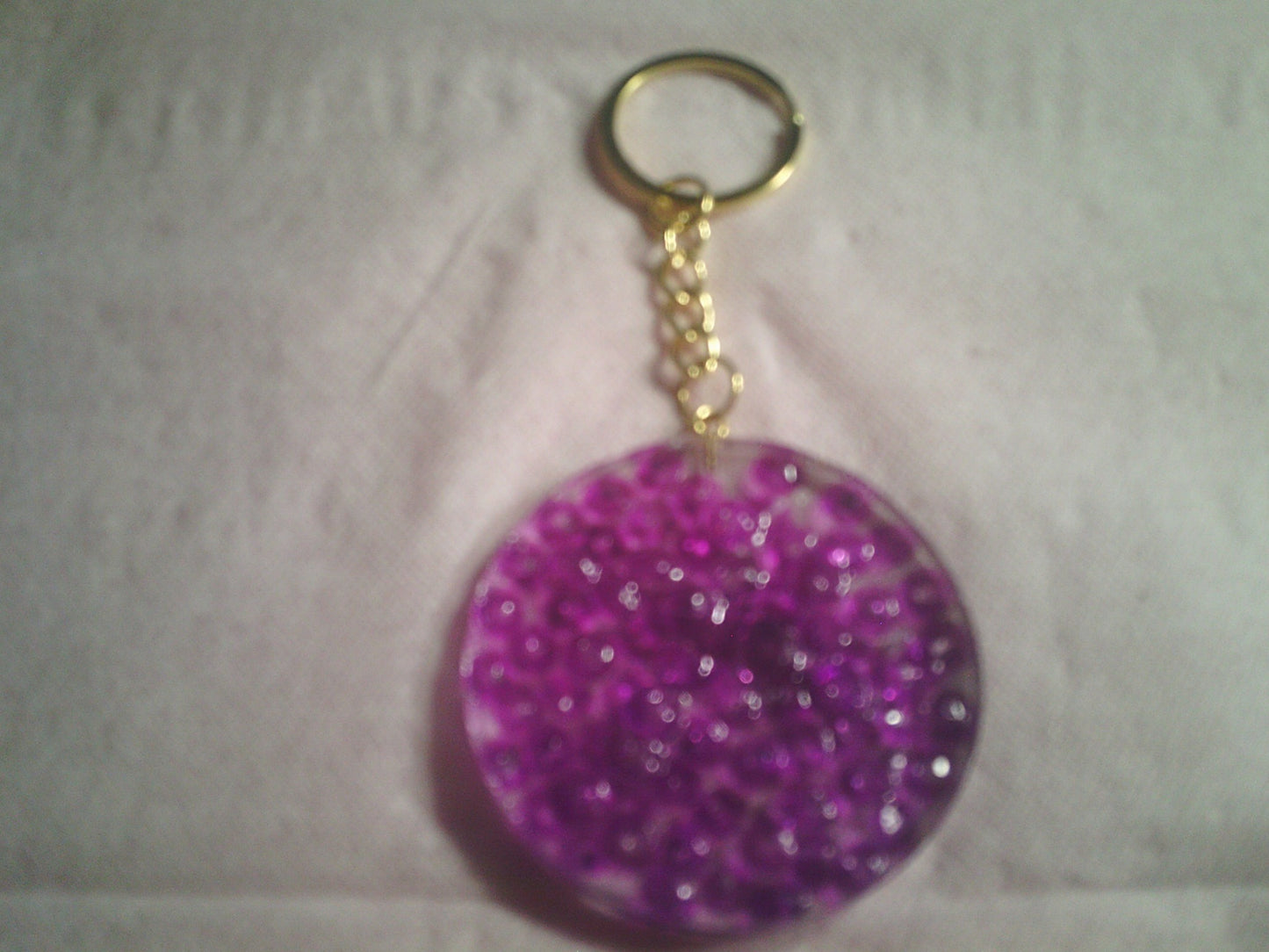 key chain's made with resin