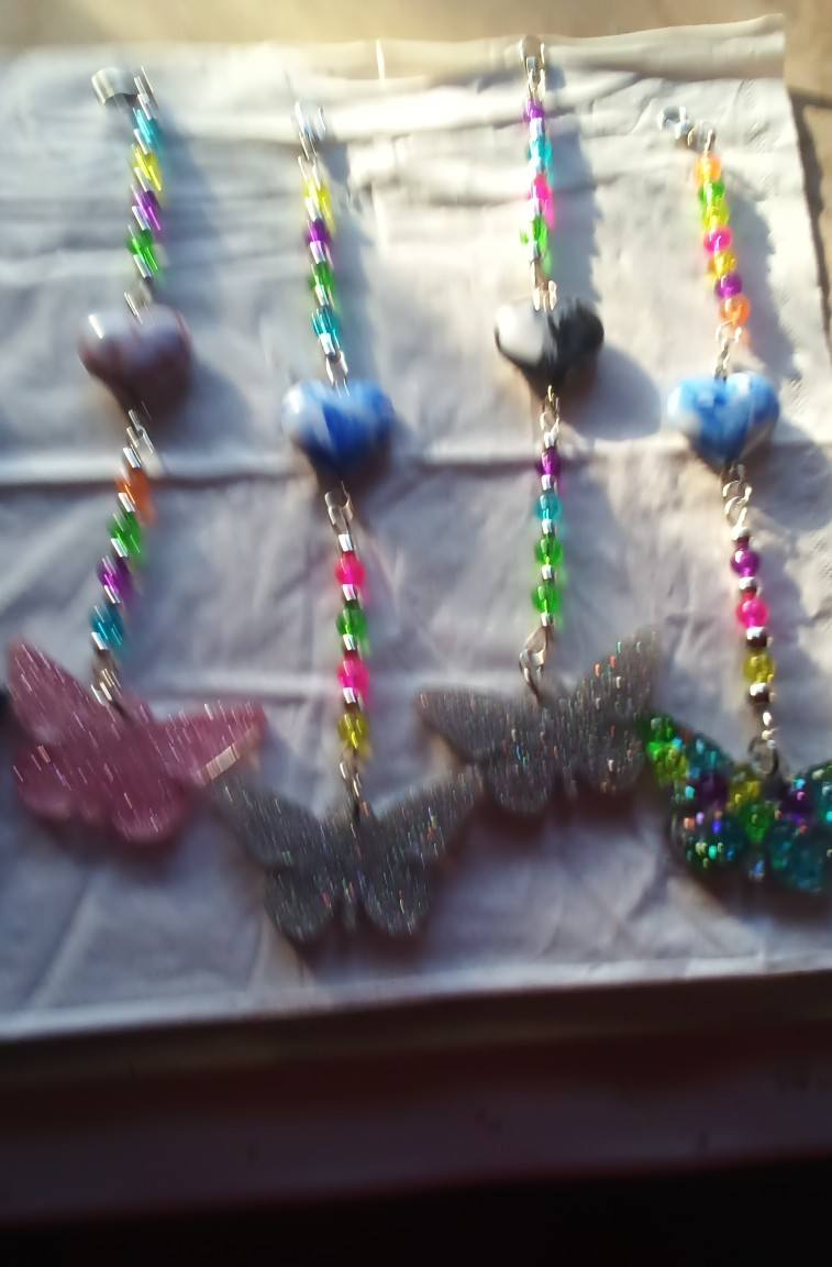 Bright butterfly dangles