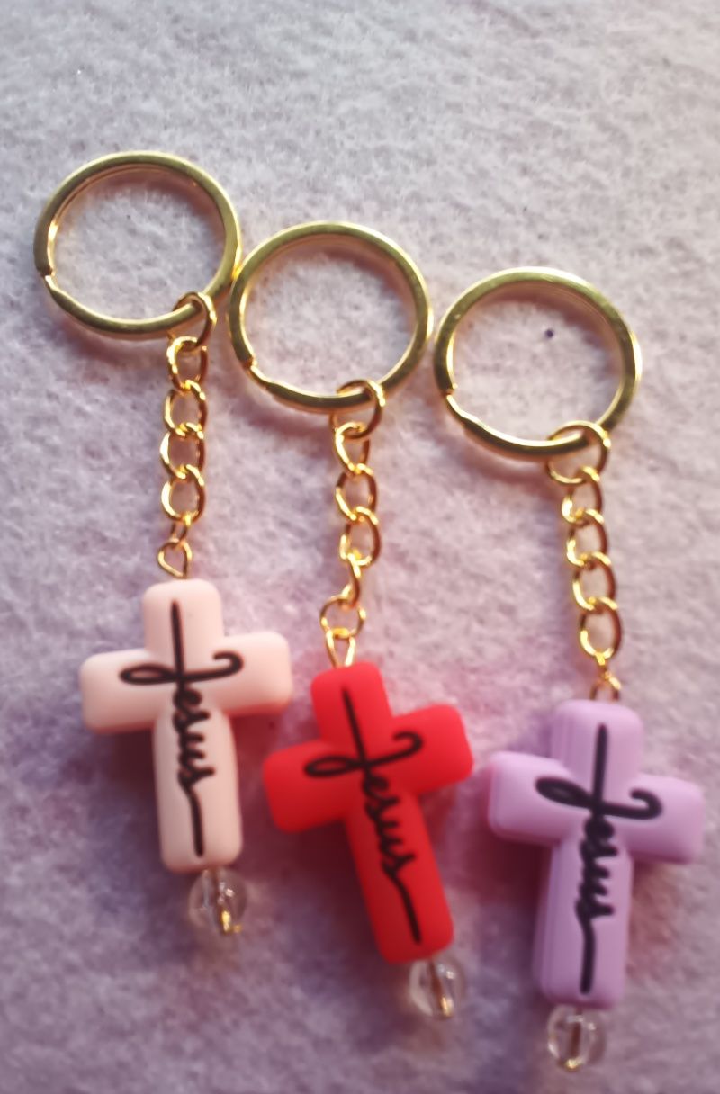 small cross/Jesus key chain
