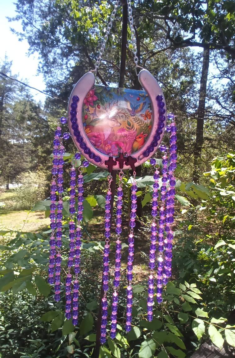 Horse shoe sun catcher