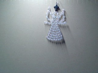 Birthstone 4 inch h Angel at the foot of the cross