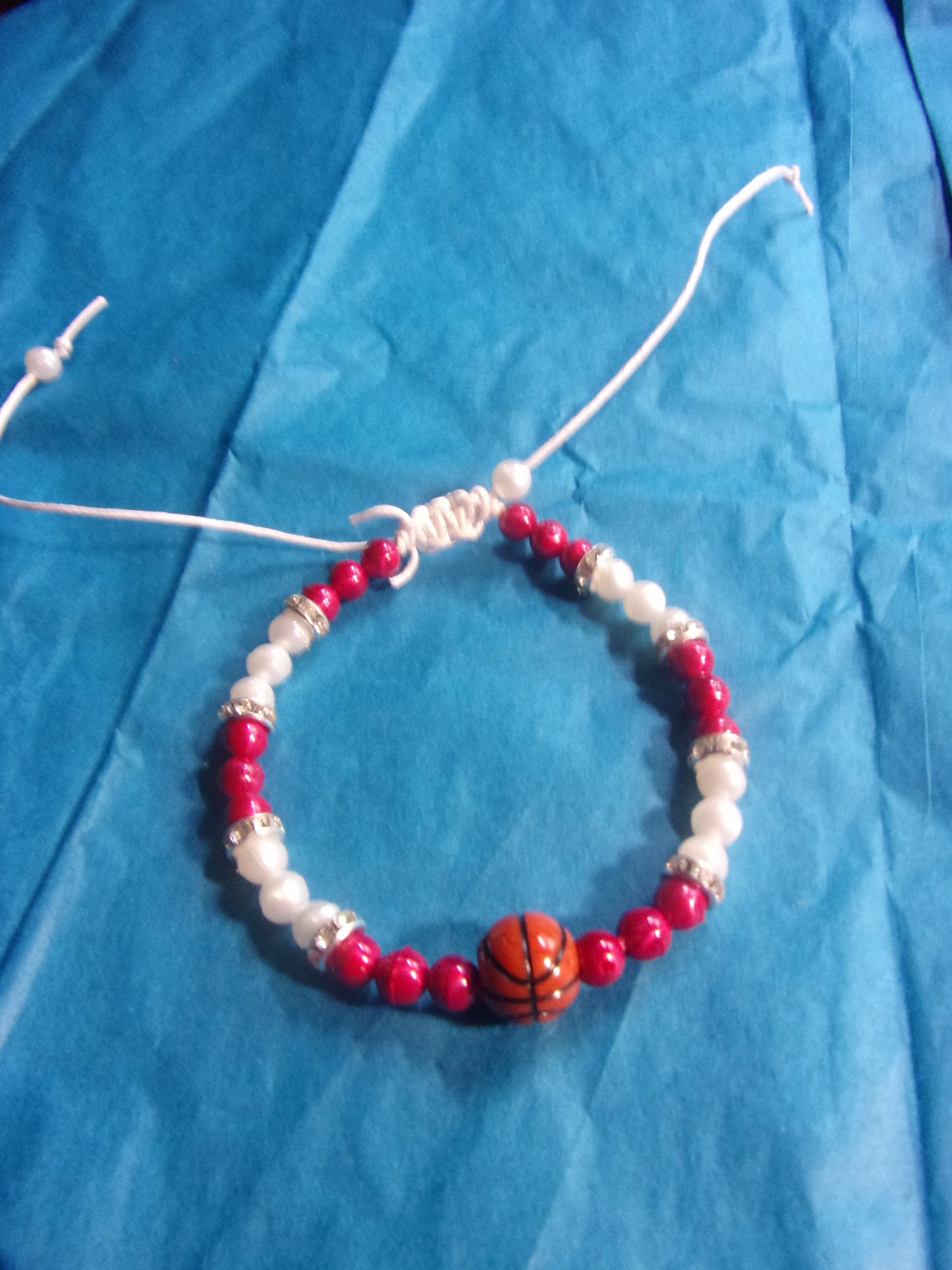 basketball slide sport hand beaded bracelets
