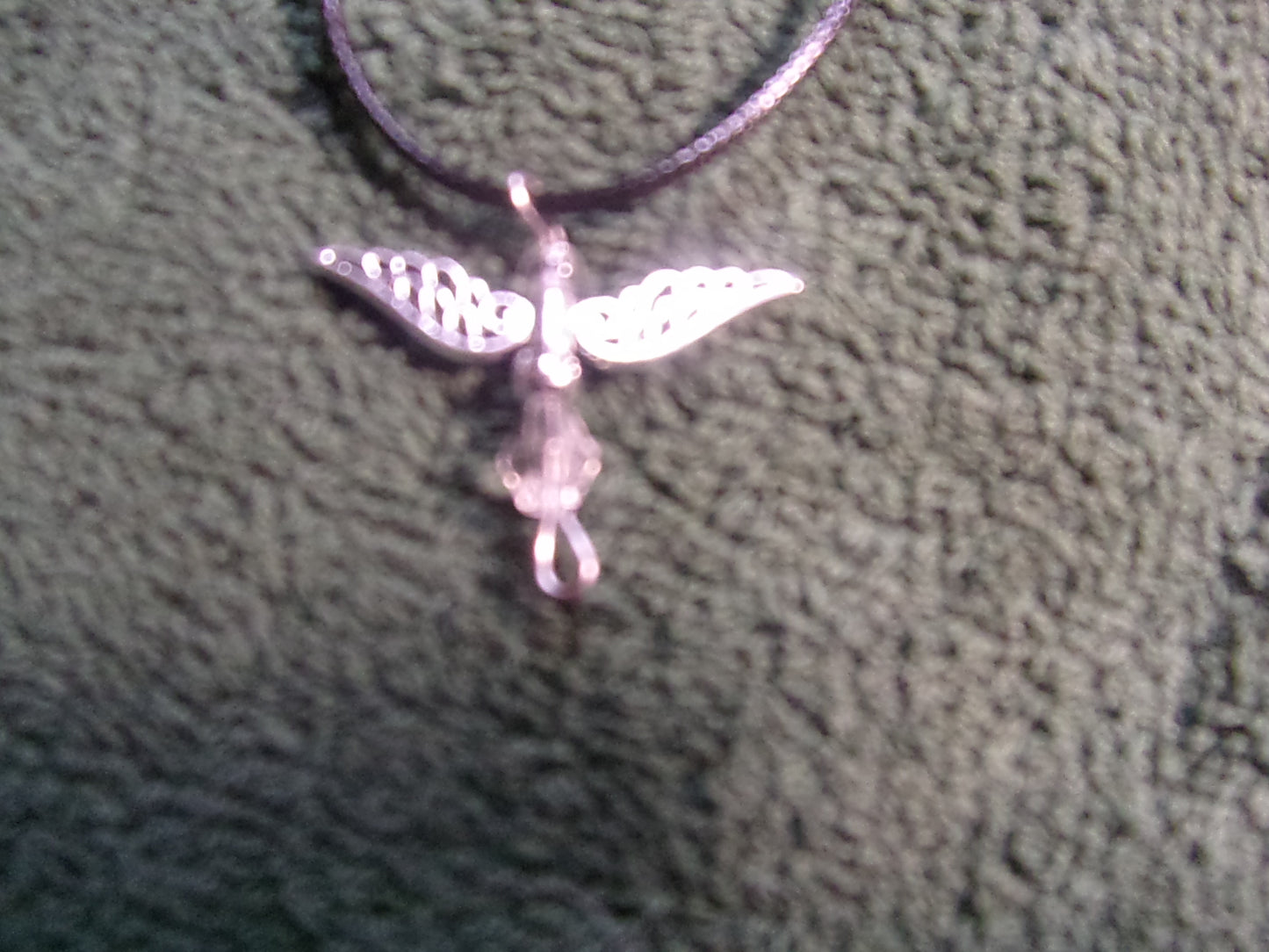 Birthstone handmade Angel necklaces