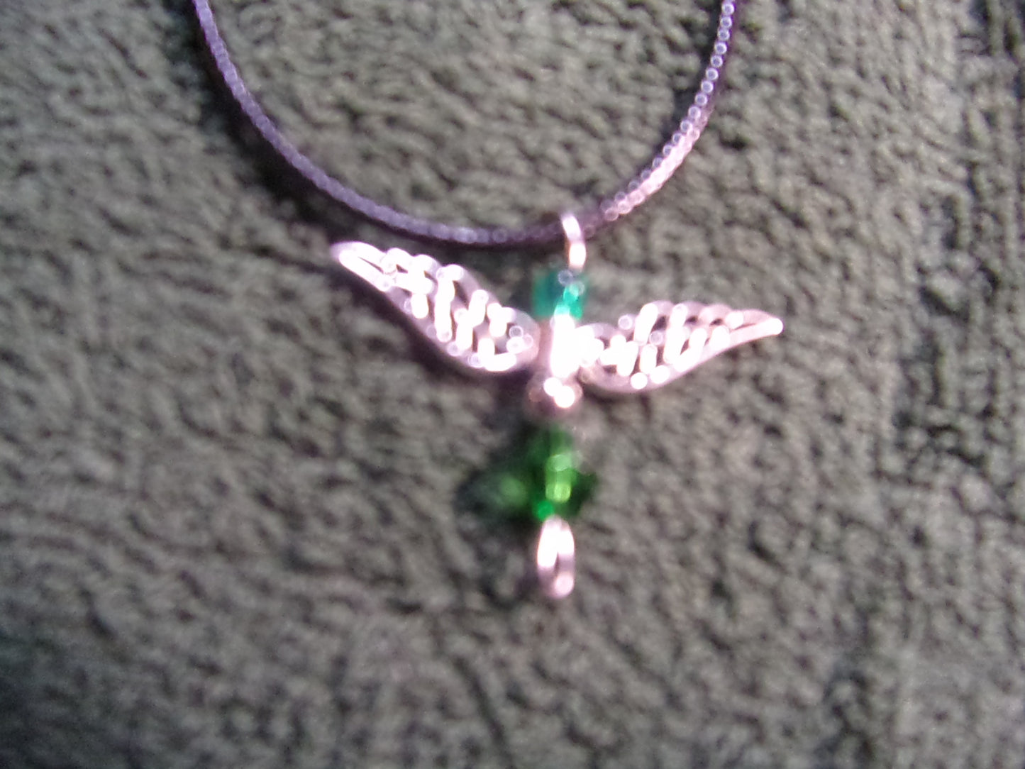 Birthstone handmade Angel necklaces