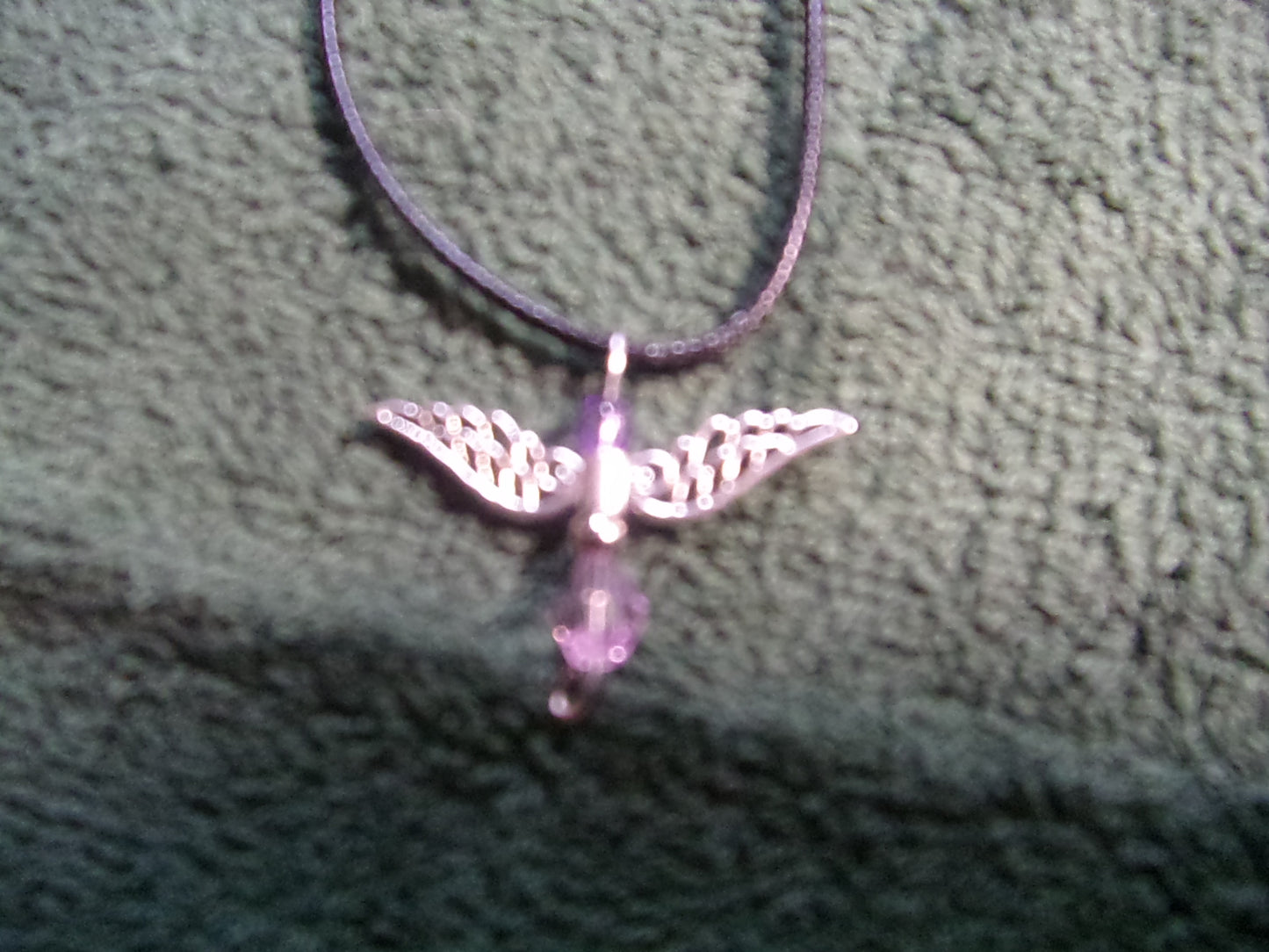 Birthstone handmade Angel necklaces