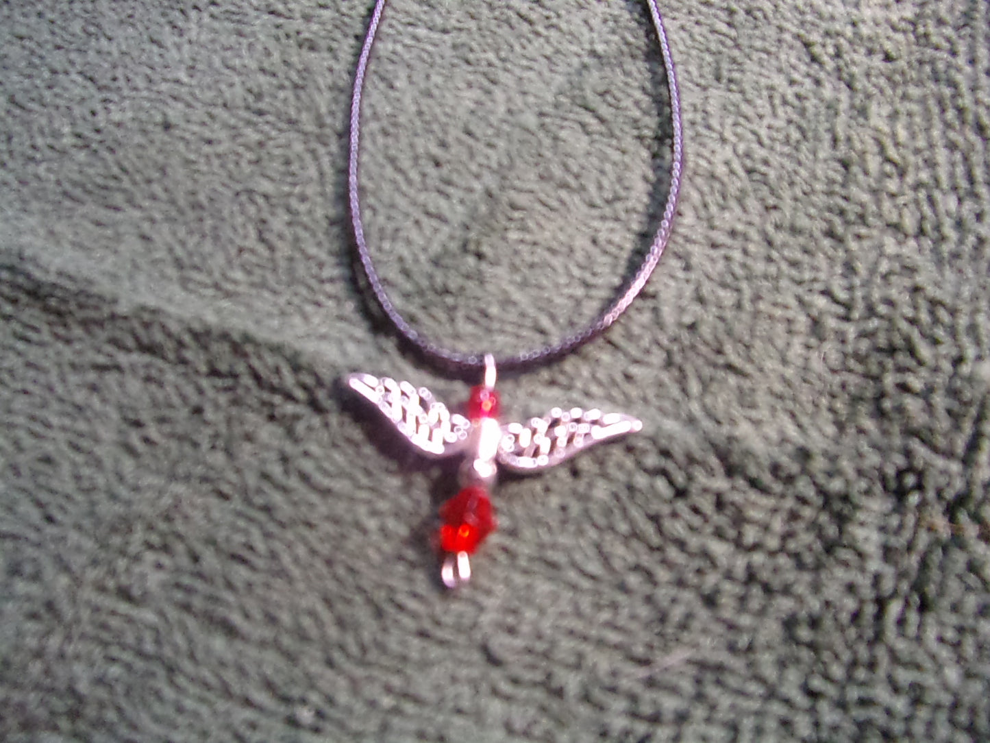 Birthstone handmade Angel necklaces