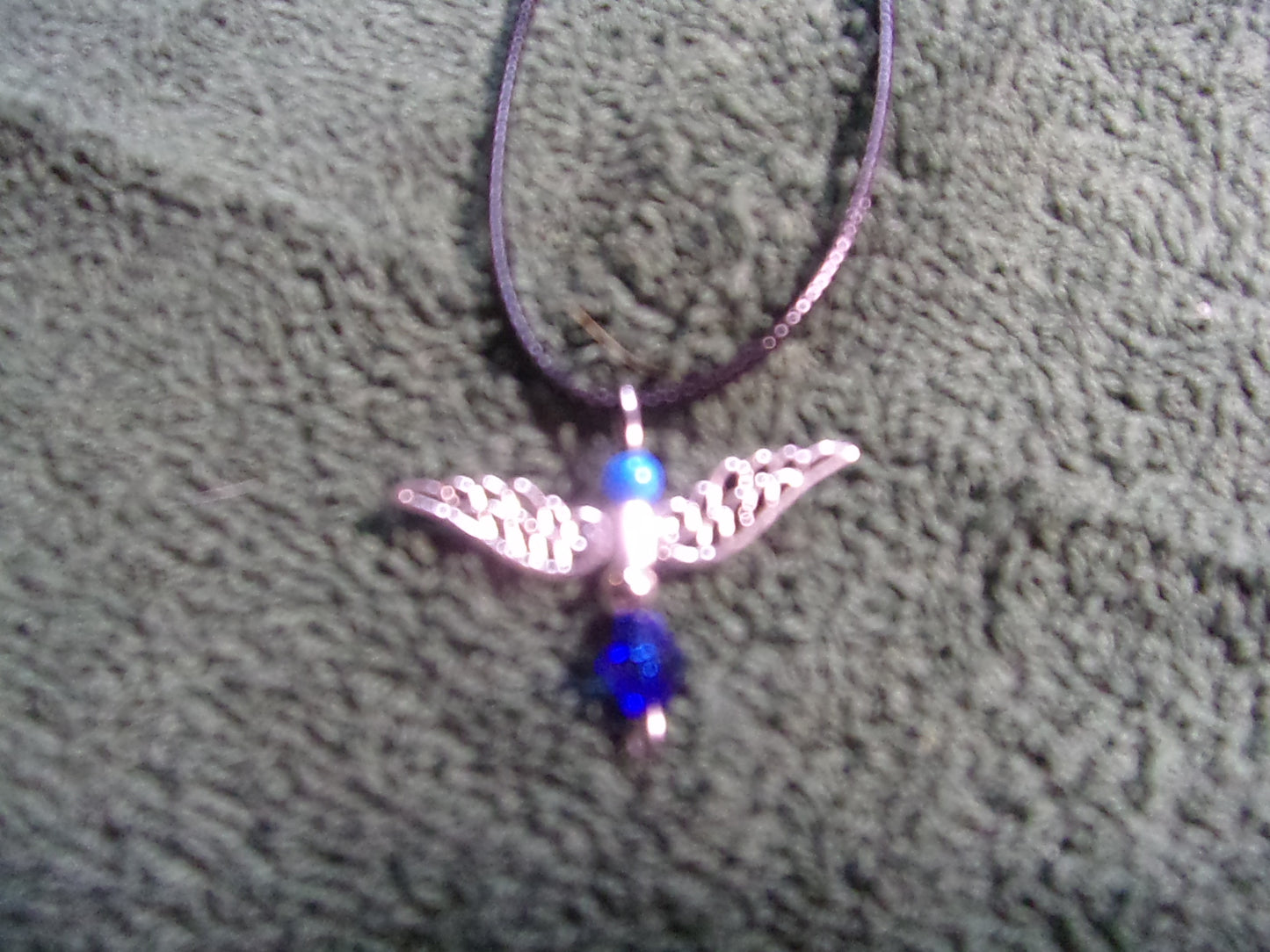 Birthstone handmade Angel necklaces