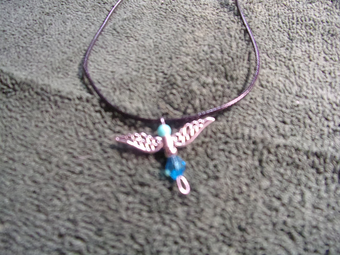 Birthstone handmade Angel necklaces