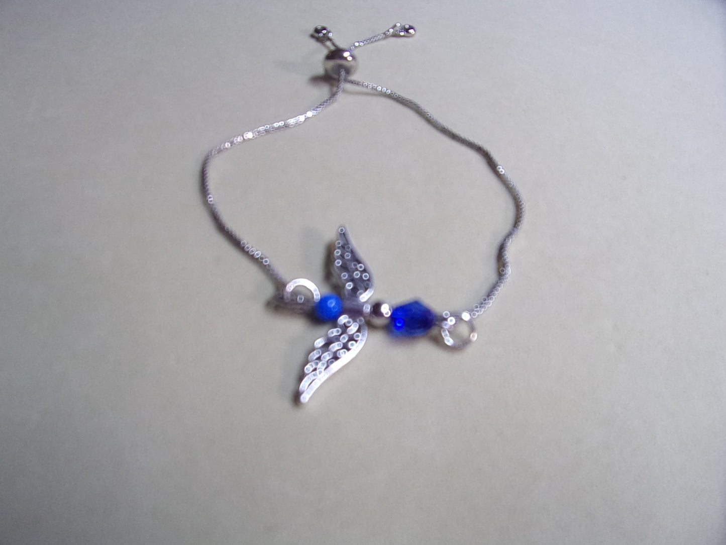 Angel Birthstone slide chain bracelet