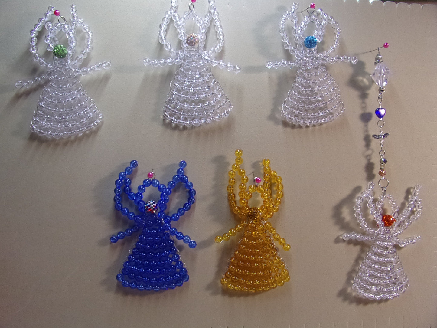 4" tall beaded angel