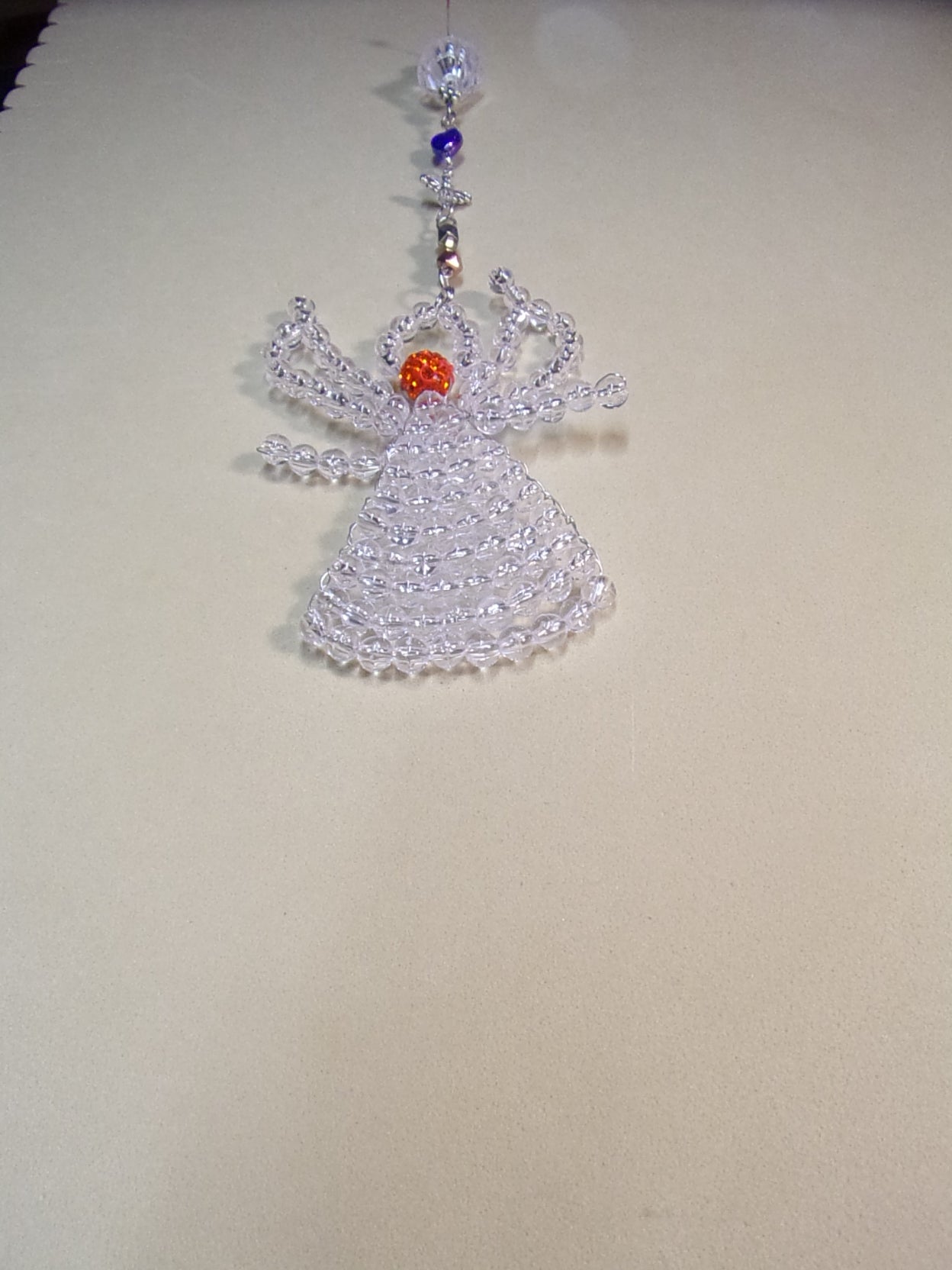 4" tall beaded angel