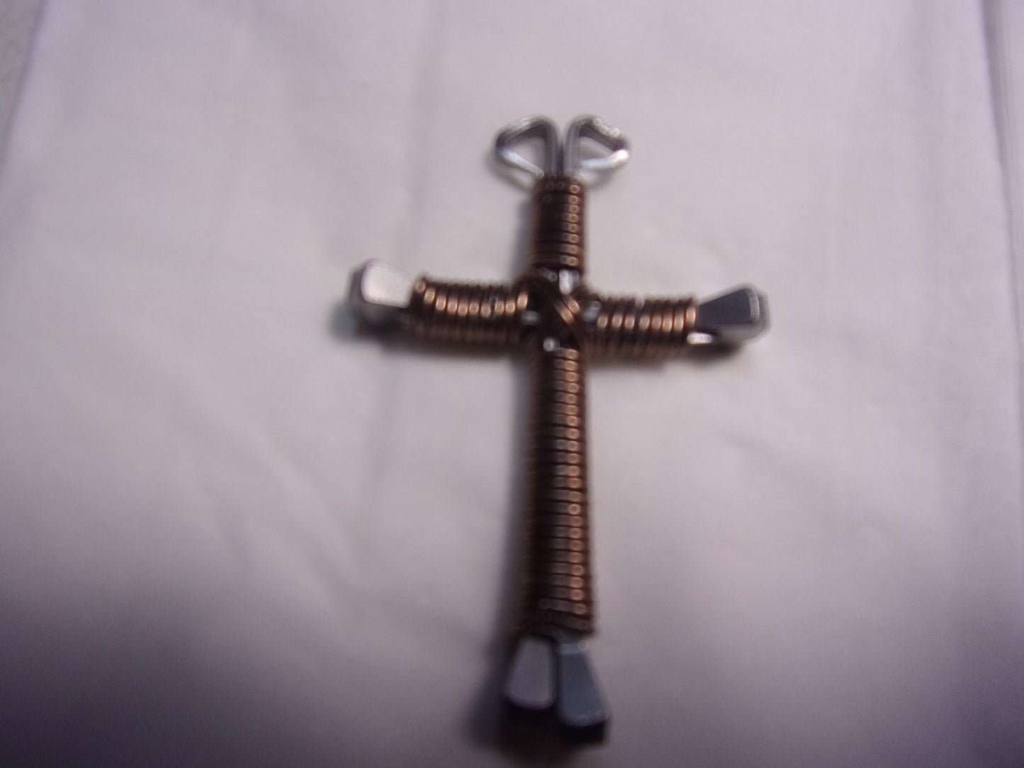 Horseshoe nail key chain