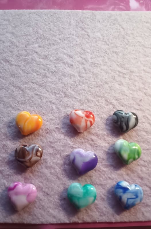 heart zipper pulls