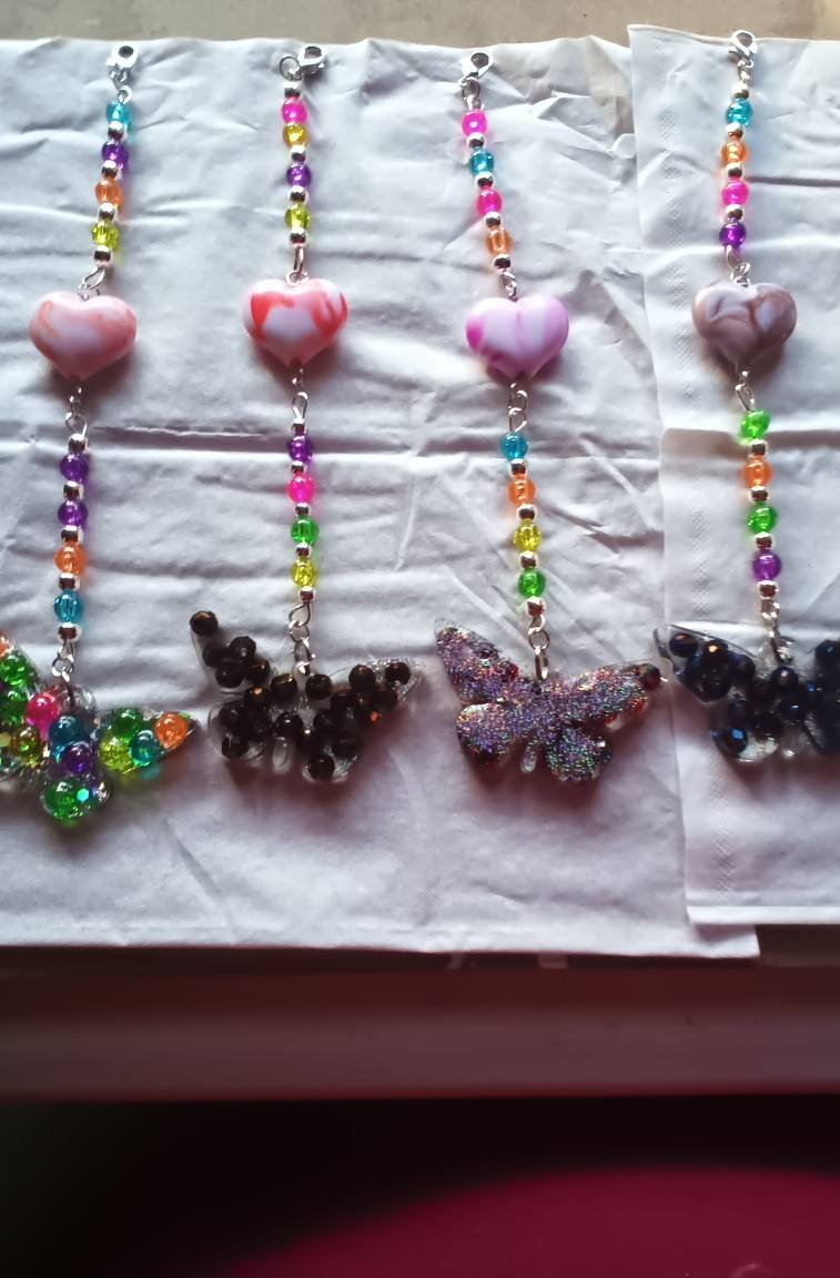 Bright butterfly dangles