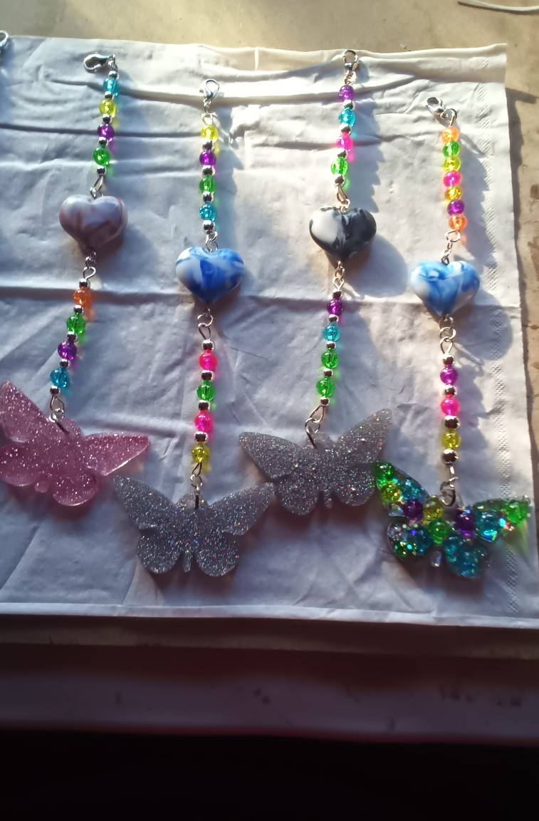 Bright butterfly dangles