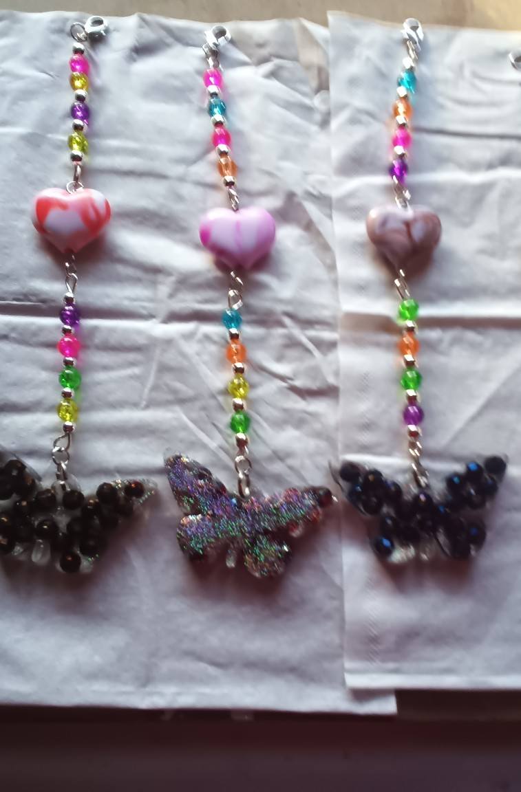 Bright butterfly dangles