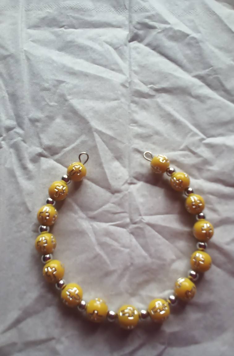 cross beaded bracelet