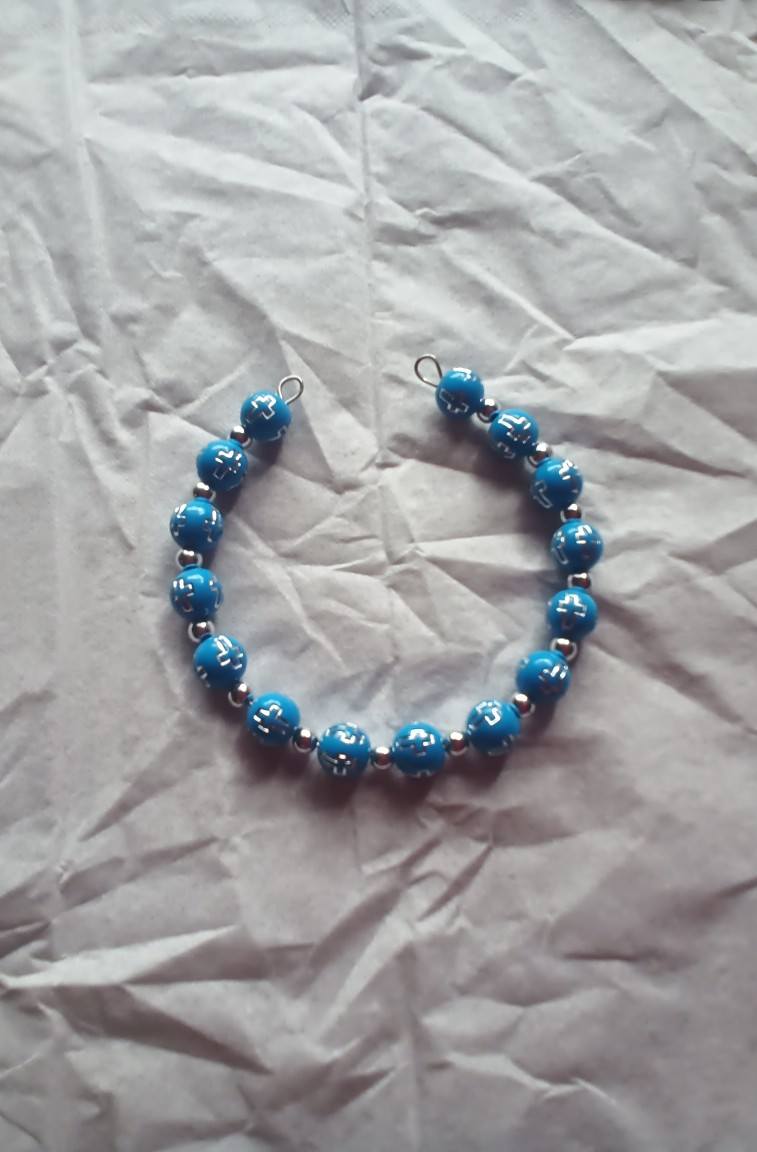 cross beaded bracelet