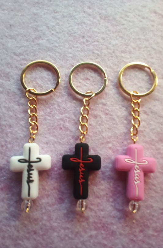 small cross/Jesus key chain