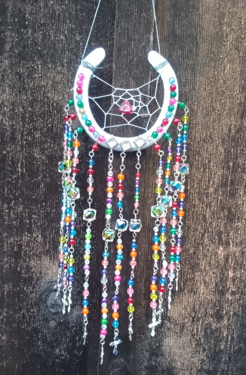 Horse shoe sun catcher