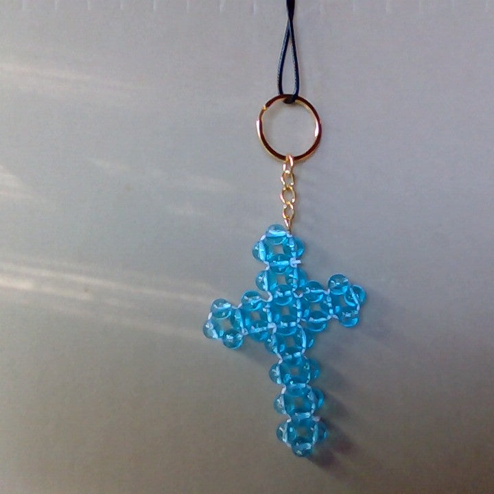 Large beaded key chain