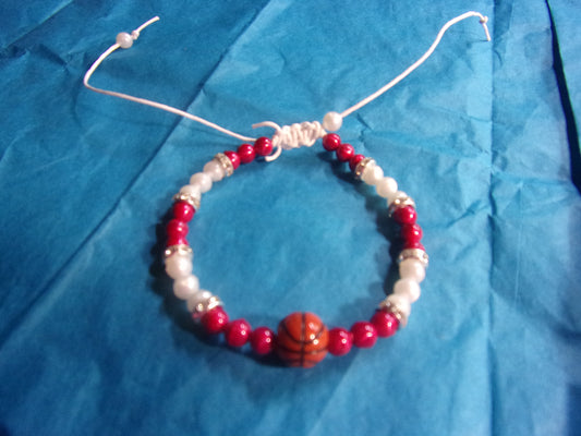 basketball  slide sport hand beaded bracelets