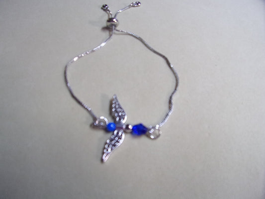 Angel Birthstone slide chain bracelet