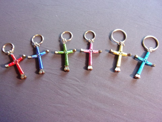 Horseshoe nail key chain